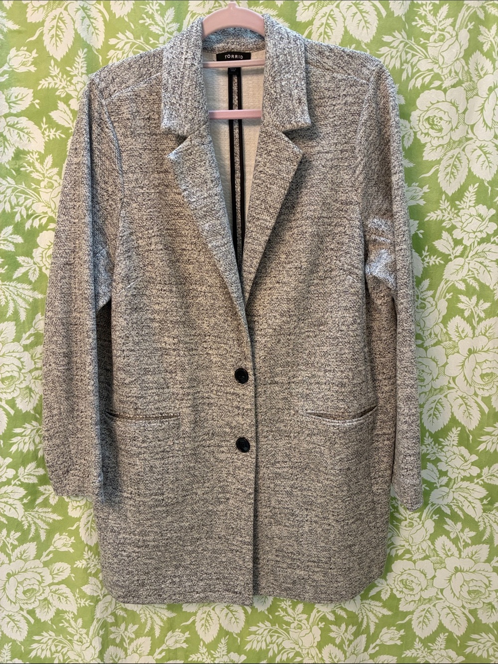 torrid Heather Gray Knit Blazer Jacket